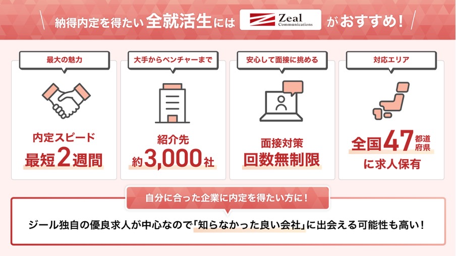 ジール就職エージェントの紹介画像！