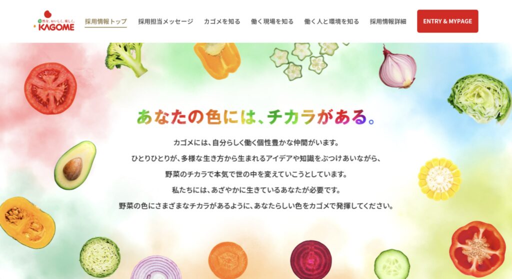 カゴメ 採用情報トップページ