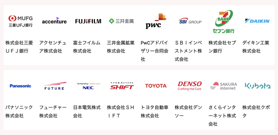 パソナキャリア 非公開求人実績がある企業